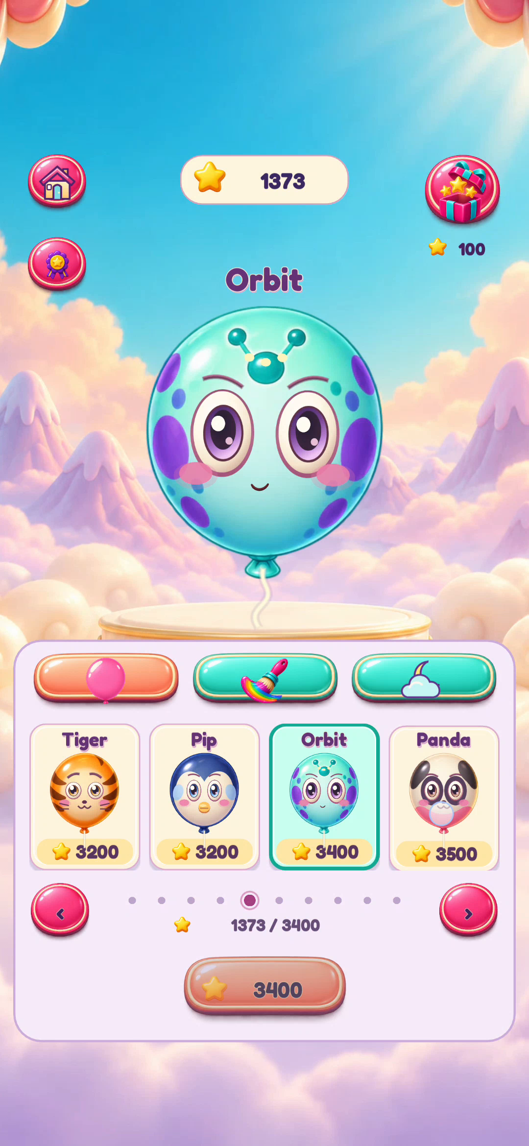 Balloon selection